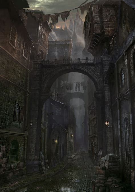 Central Yharnam | Bloodborne concept art, Fantasy art landscapes ...