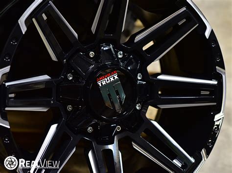 RealView Of American Truxx Boom AT1903 Matte Black W Milled Spokes