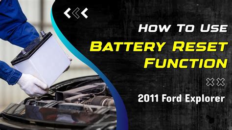 How To Use Battery Reset Function On SDS 2011 Ford Explorer YouTube