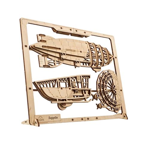 Ugears Zeppelin D Puzzle Mechanical Model Wooden Diy Kits Sk I T