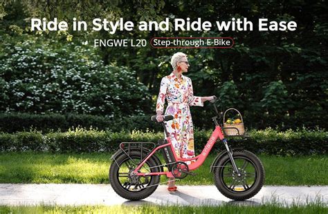 Engwe L Electric Bike Inch Mph V Ah W Motor White