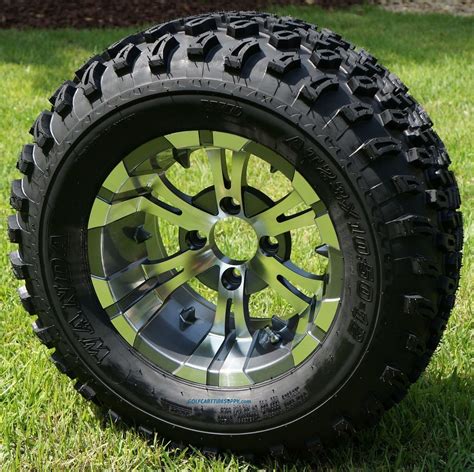 12 Vampire Gloss Black Aluminum Wheels And 20x10 12 All Terrain Tires Combo Set