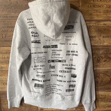 Supreme Stop Crying Hooded Sweatshirt シュプリーム Supreme Supreme グレー Mサイズ