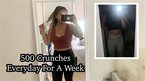 I Did 500 Crunches Everyday For A Week Youtube