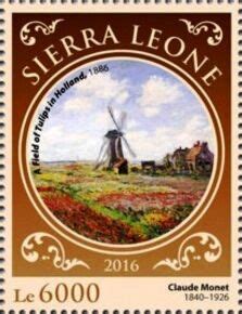 Stamp Claude Monet Sierra Leone Claude Monet Th Memorial