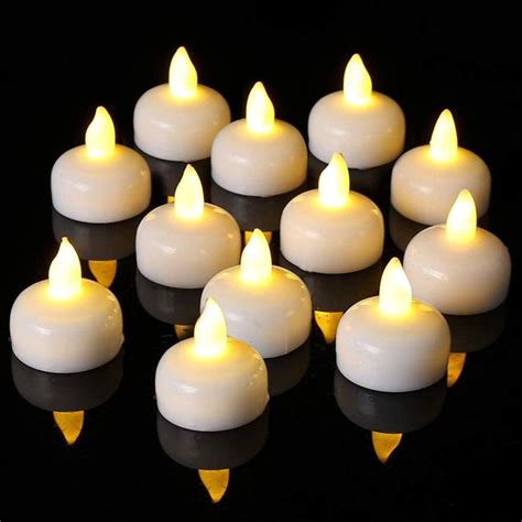 Led Floating Candles Pchero Pcs Waterproof Flameless Candles Battery