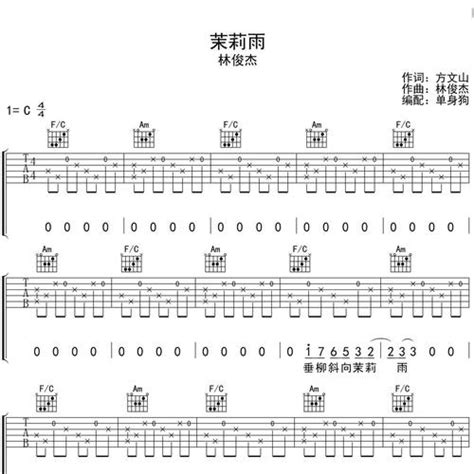 落在生命里的光吉他谱 林俊杰 G调编配版吉他弹唱谱 吉他堂