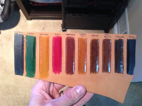 Angelus Leather Dye Fiebings Leather Dye Color Chart Leather Dye