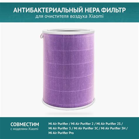 Антибактериальный фильтр для очистителя воздухаXMi Air Purifier 2 , 2S ...