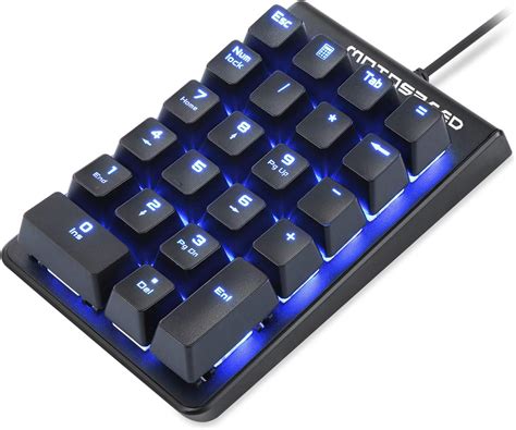 Amazon MOTOSPEED Teclado numérico mecánico rojo interruptor con