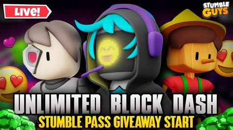 Stumble Guys Live Unlimited Block Dash Party Code Skin War