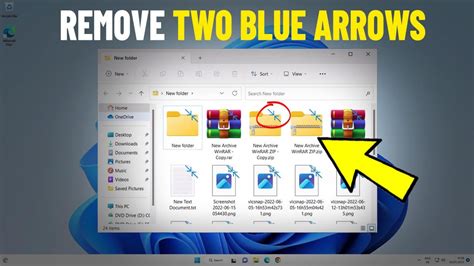 Remove Two Blue Arrows On Icons In Windows How To Get Rid Of