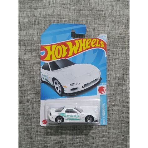 Jual Hot Wheels Mazda RX7 Project M Putih Shopee Indonesia