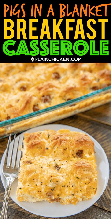 Pigs in a Blanket Breakfast Casserole - Plain Chicken