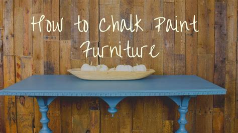 How To Paint Furniture With Chalk Paint Youtube