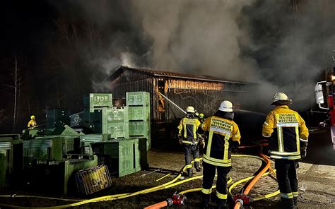 Rund Euro Schaden Nach Brand Einer Landwirtschaftlichen Lagerhalle