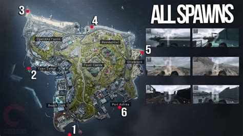 Warzone 2 Dmz All Player Spawns Of The Map Ashika Island