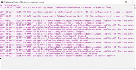 报错2 Seata启动报错：initialization Of Output ‘file Xxxlogs Seata Gc Log