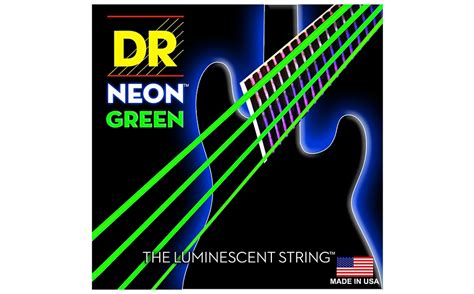 DR NGB 45 Hi Def Neon Green Bass Strings Medium 45 105