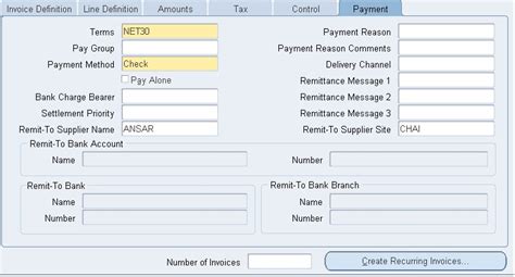 Recurring Invoice In Accounts Payable Amantpoint