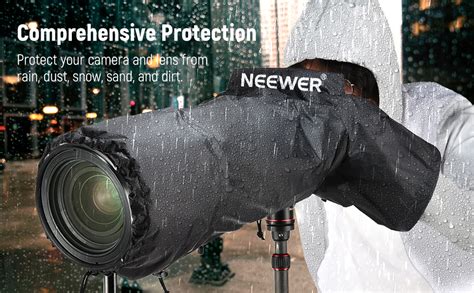 Neewer Camera Rain Cover Large Size Durable Nylon Raincoat Compatible With Canon Nikon Sony And