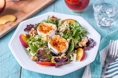 Easy Festive Caramelized Goat Cheese Salad With Walnuts Oh The Things Well Make