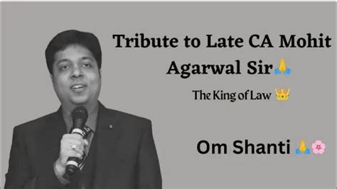 Tribute To CA Mohit Agrawal Sir Last Rites Of Mohit Agrawal Sir