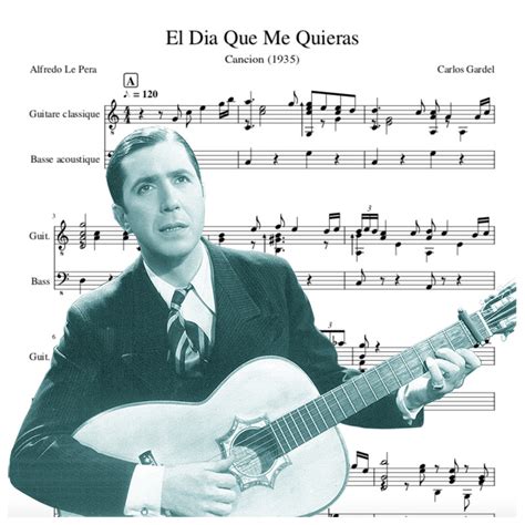 El Dia Que Me Quieras Guitar Carlos Gardel TANGO Sheets GUITAR