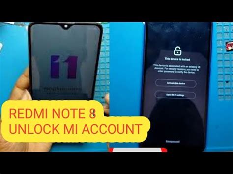 Unlock Mi Account Redmi Note 8 Terkunci Micloud YouTube