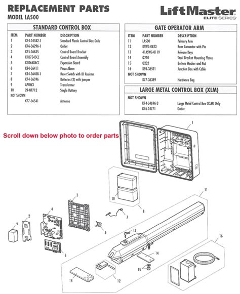 Liftmaster Swing Gate Opener Parts | Reviewmotors.co