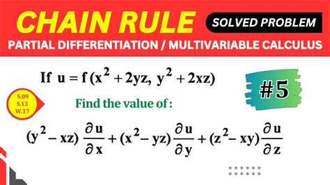 Chain Rule Of Partial Differentiation Solved Problem 5 Multivariable