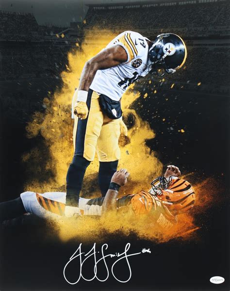 Juju Smith Schuster Signed Steelers X Photo Tse Pristine Auction