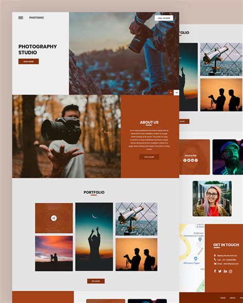 Photosec - Photography Website Template