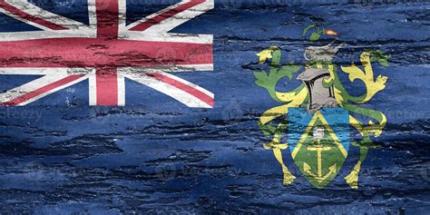 3D Illustration Of A Pitcairn Islands Flag Realistic Waving Fabric