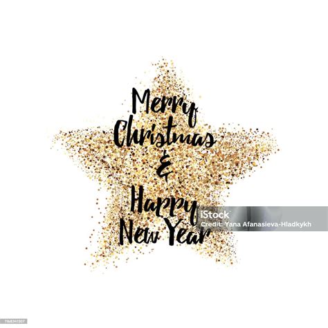 Happy New Year Postcard Decoration With Confetti Stock Illustration