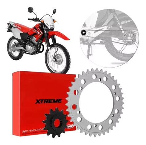 Kit Coroa 38 E Pinhão 13 Vaz Honda Xr 250 Tornado 01 A 08