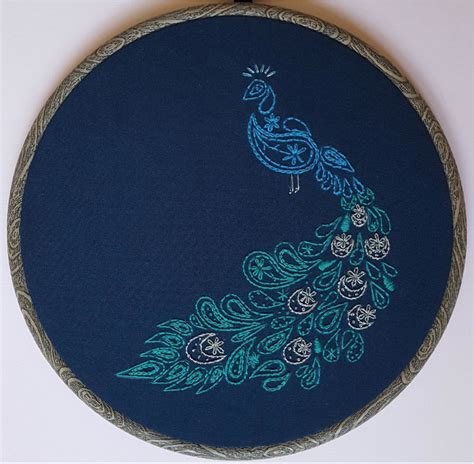 Peacock Embroidery Pattern Embroidery Shops