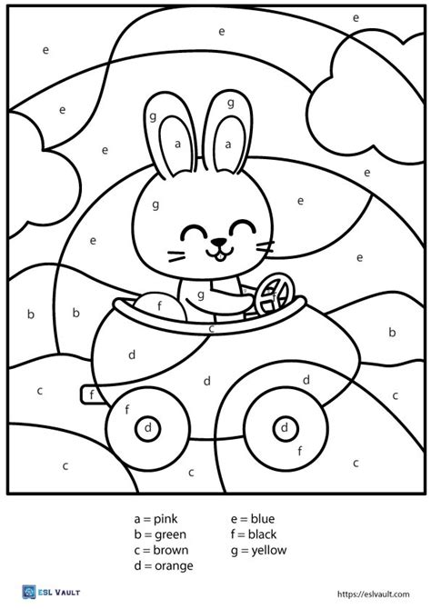 Free Color By Letter Worksheets Pdf Esl Vault