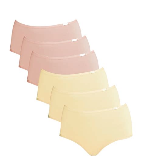 Kit Calcinhas Sloggi Classic Maxi Nude Amarelo Lingerie Br