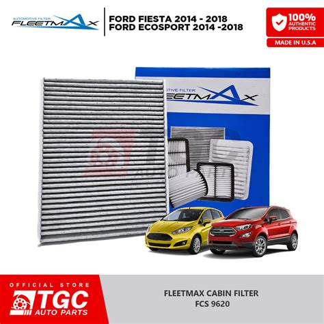 Fleetmax Cabin Filter Aircon Filter Ford Fiesta Ecosport 2014 2018