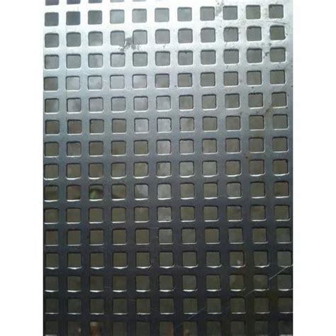 Cold Rolled Square Holes Mild Steel Perforated Sheet Size X Feet