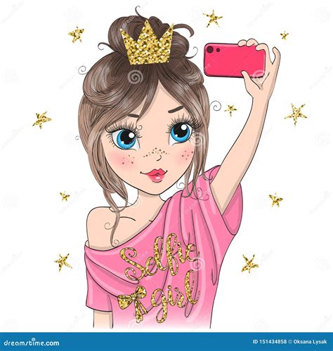 Selfie Cartoon Vector CartoonDealer 44809877