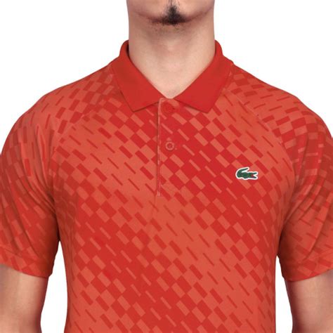 Camisa Polo Lacoste Novak Djokovic Fã Vermelha e Laranja Submarino