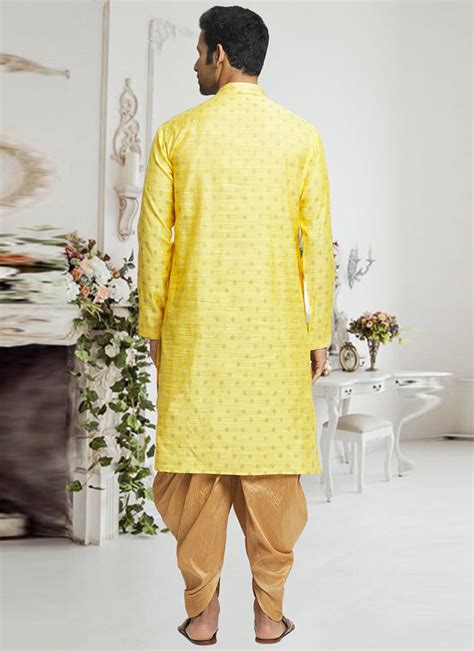 Buy Indian Ethnic Clothing Raksha Bandhan Dhoti Style Men Kurta Pyjamas