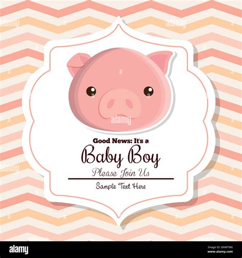 baby shower card design Stock Vector Image & Art - Alamy