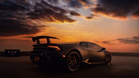 Lamborghini Sunset Wallpaper 4k