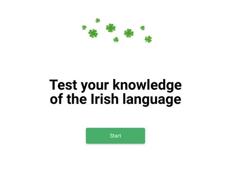 Irish Language Quiz Free Involve Me Template