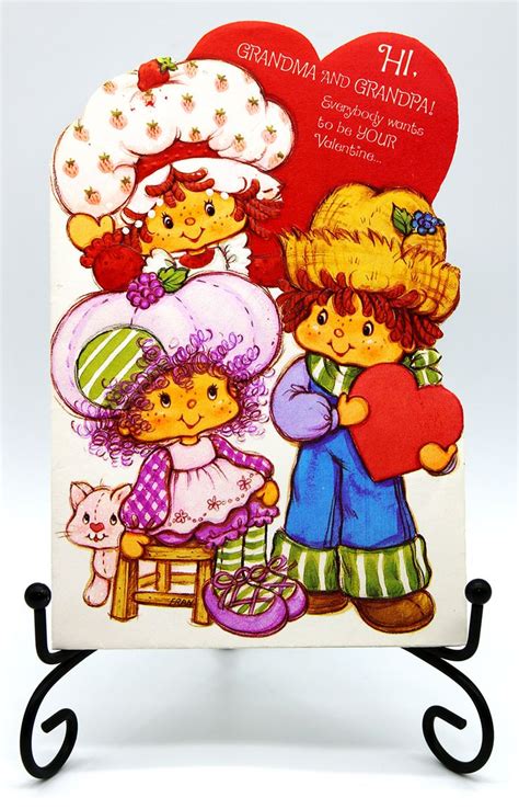 Vintage Strawberry Shortcake Valentines Day Cards Vintage Shortcake Ephem Vintage