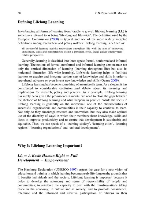 SOLUTION: Lifelong learning meaning challenges and opportunities