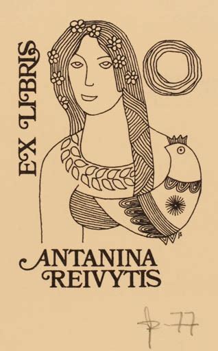 Art Exlibris Net Exlibris By Joseph Sodaitis For Antanina Reivytis